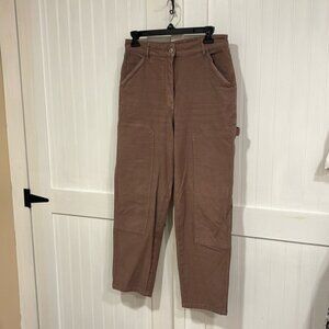 Wilfred Free, high waisted,carpenter brown cargo pants size 8